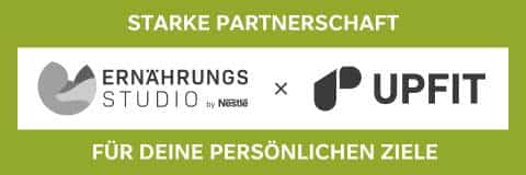 Nestlé x Upfit Partnerschaft Badge